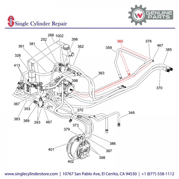 Wacker 5000173025 Hose cpl