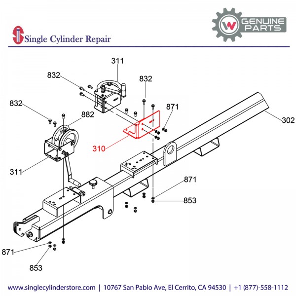 Wacker 5000173475 Bracket