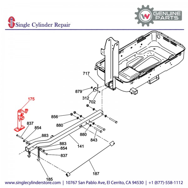 Wacker 5000174684 Jack Swivel