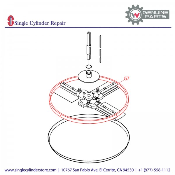 Wacker 5000174943 Stabilizer ring