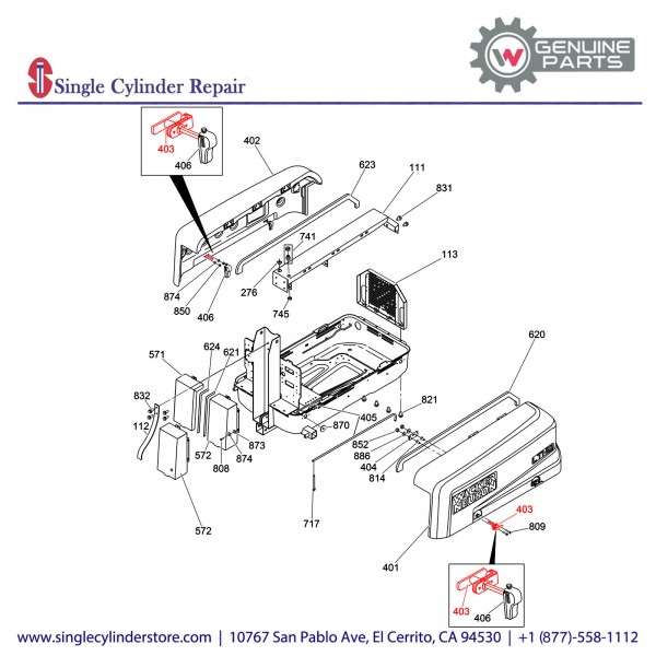 Wacker 5000174964 Handle