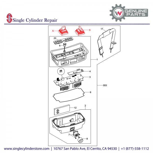 Wacker 5000177083 Steering Lever Kit