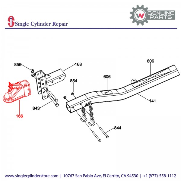 Wacker 5000178899 Hitch-2 Adjustable Ball Cplr