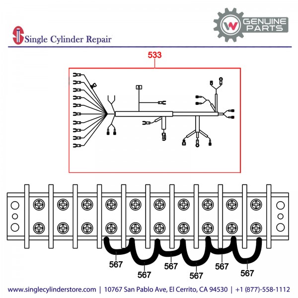 Wacker 5000179268 Engine Wiring