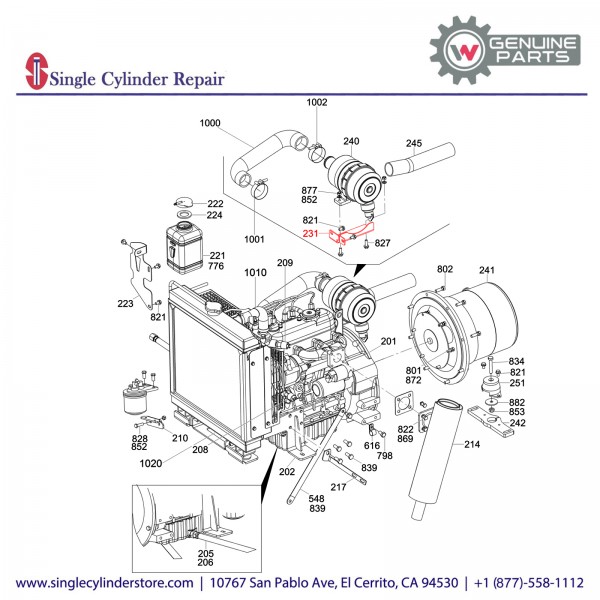 Wacker 5000180009 Bracket-Air Cleaner Mount