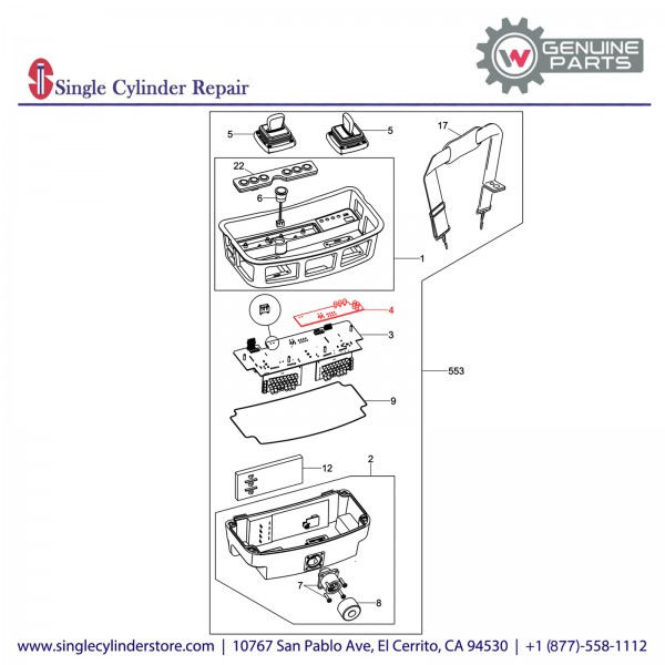 Wacker 5000180317 Circuit board display