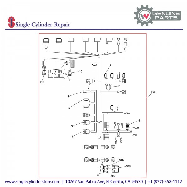 Wacker 5000182331 Main wiring harness