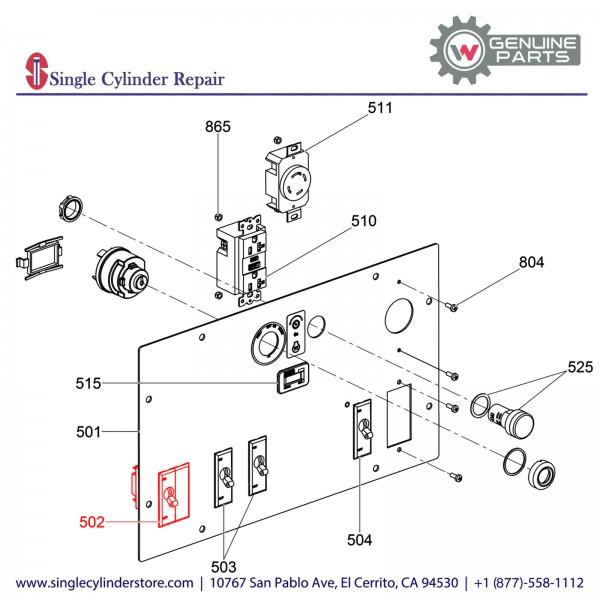 Wacker 5000182412 Breaker Main 25A