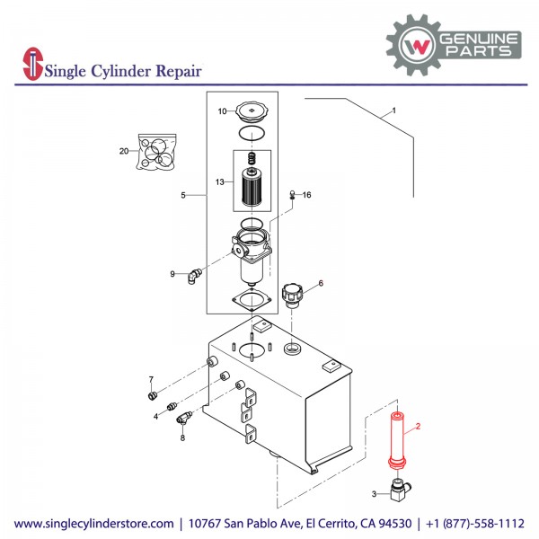 Wacker 5000182746 Suction strainer