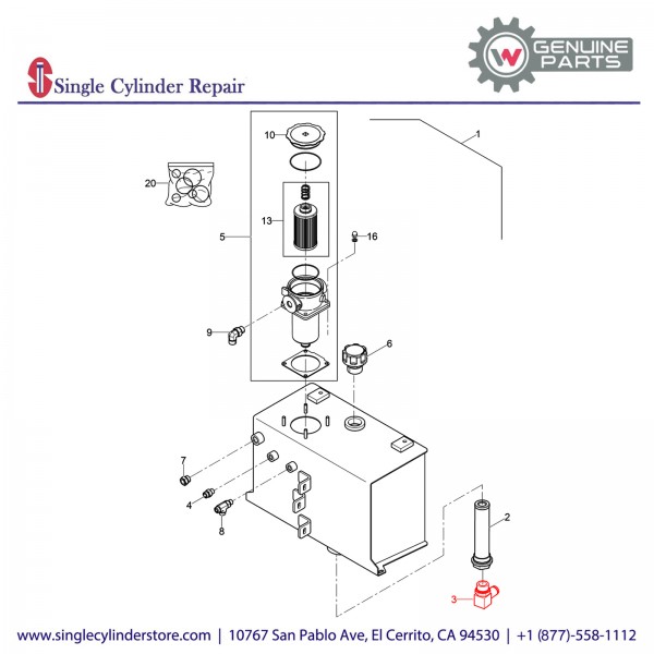 Wacker 5000182747 Barbed fitting