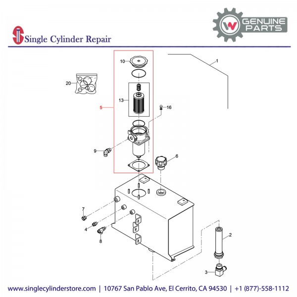 Wacker 5000182748 Return filter