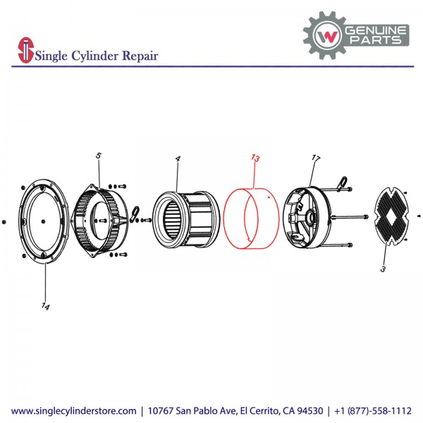 Wacker 5000183329 Guard Ring 60HZ