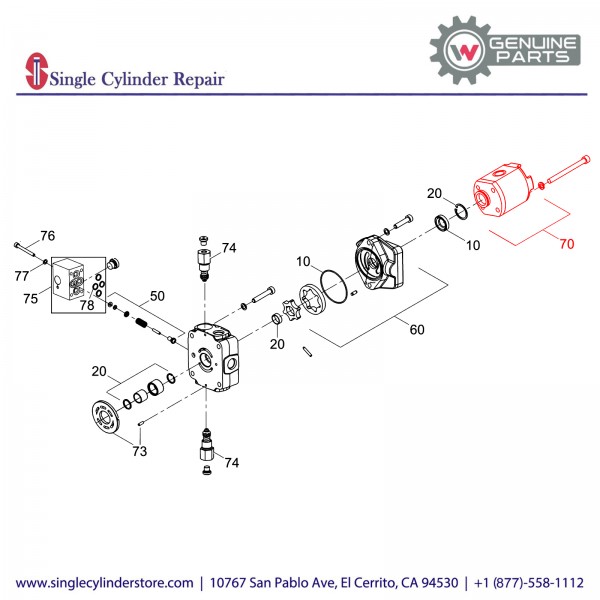 Wacker 5000183390 Auxiliary pump cpl