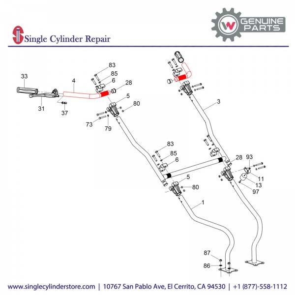 Wacker 5000187586 Handle