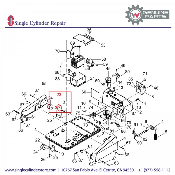 Wacker 5000201587 Angle rear above