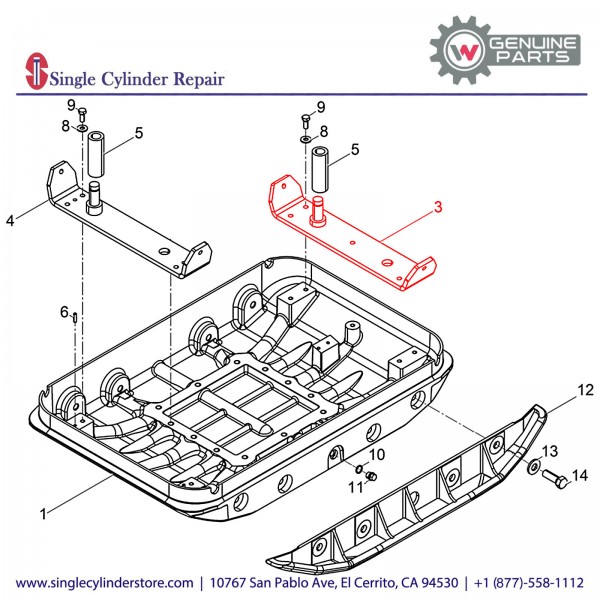 Wacker 5000201588 Angle rear