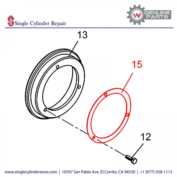 Wacker 5000201721 Shim ring