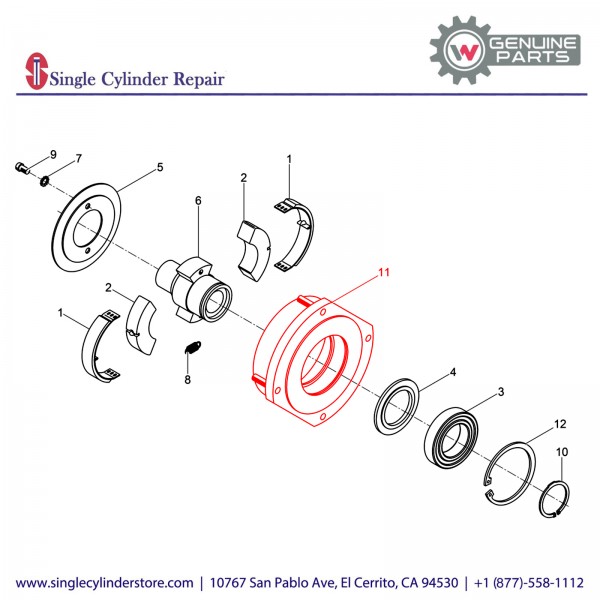 Wacker 5000201908 Clutch drum