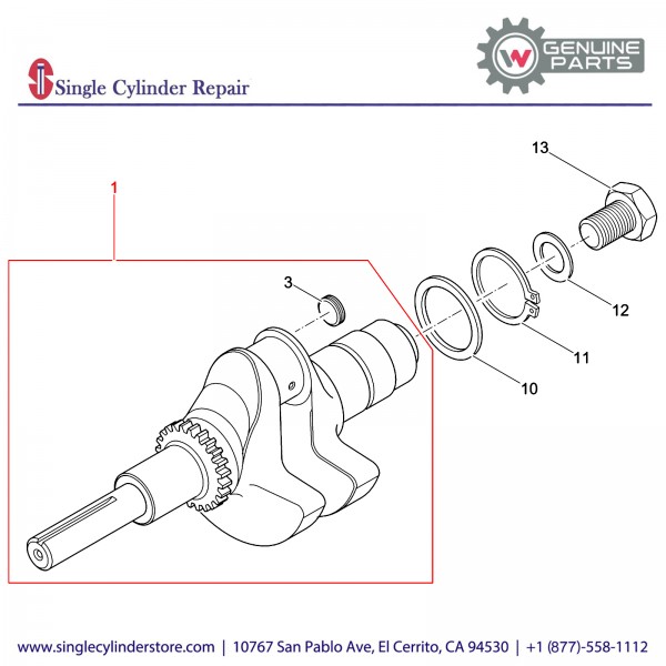 Wacker 5000202332 Crankshaft