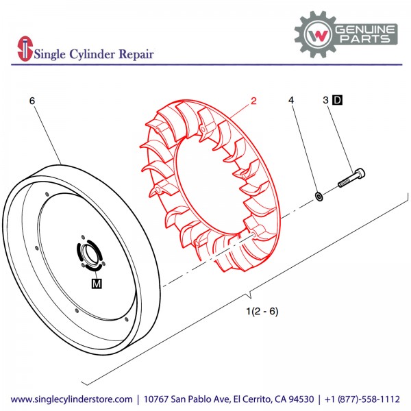 Wacker 5000202336 Fan Wheel