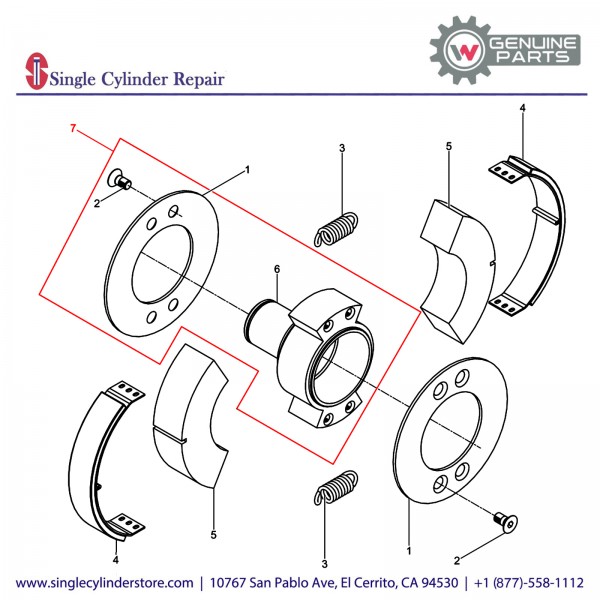 Wacker 5000203003 Hub Kit