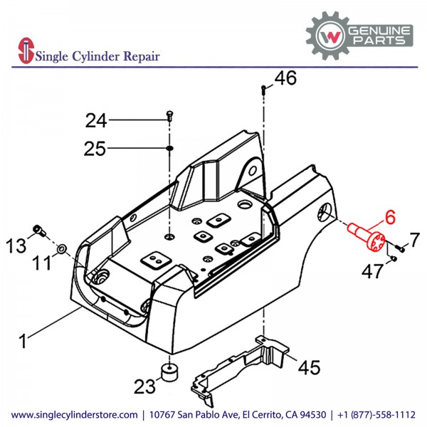 Wacker 5000204120 Axle