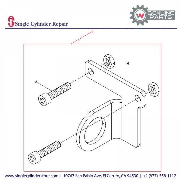 Wacker 5000205381 Towing Eye cpl