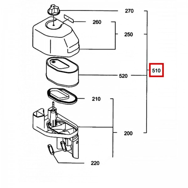 Wacker 5000205630 Air cleaner