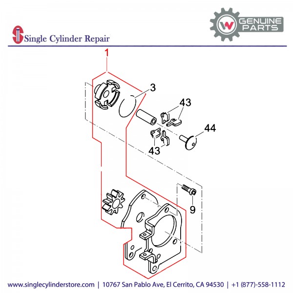 Wacker 5000207031 Oil Pump