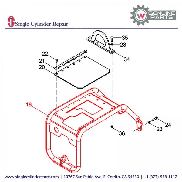 Wacker 5000209502 Protective frame