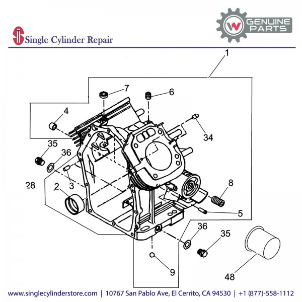 Wacker 5000215151 Crankcase cpl