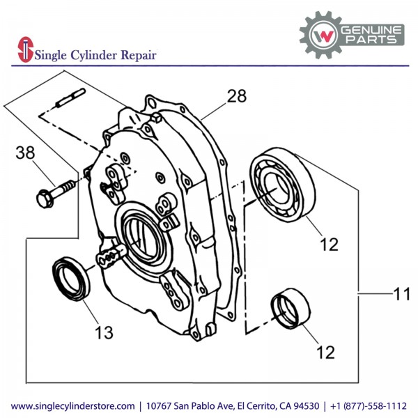 Wacker 5000215152 Bearing cover