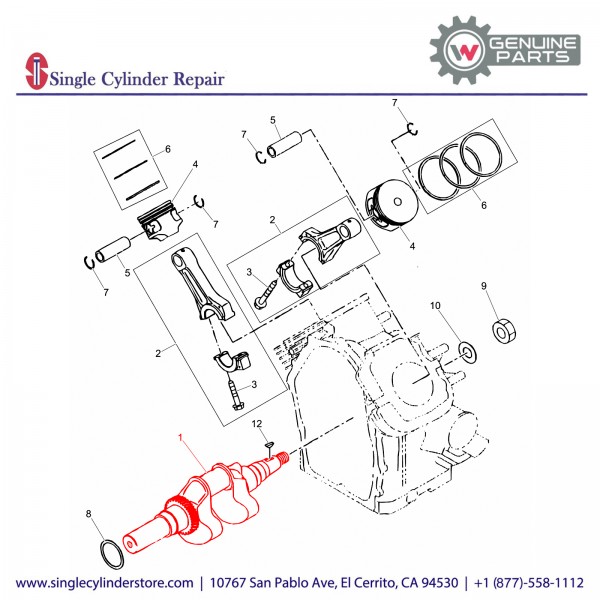 Wacker 5000215169 Crankshaft