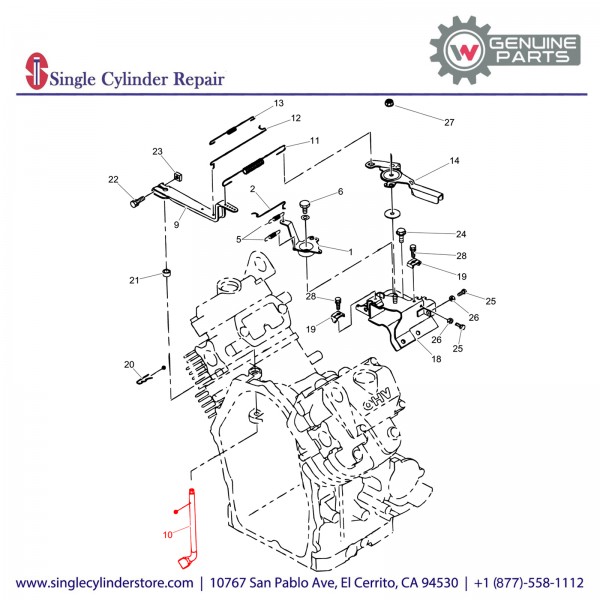 Wacker 5000215185 Governor shaft