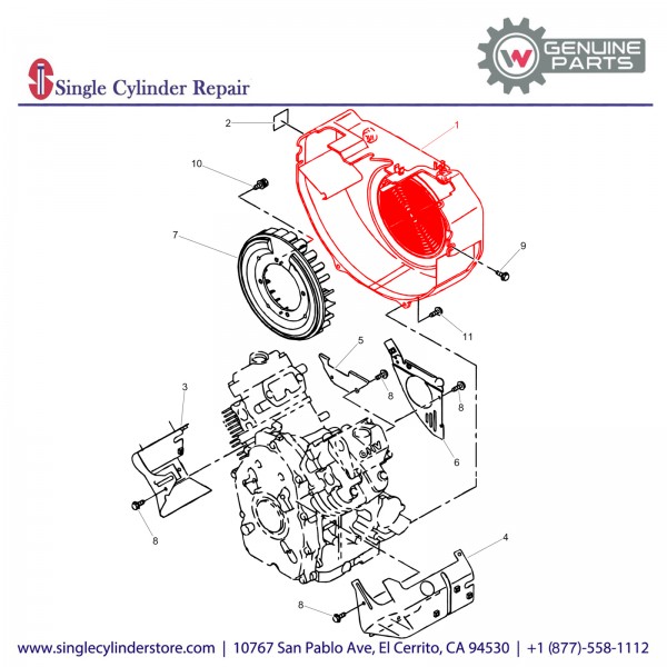 Wacker 5000215196 Blower housing