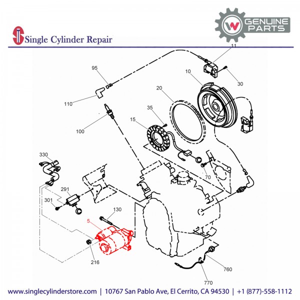 Wacker 5000215236 Electric starter