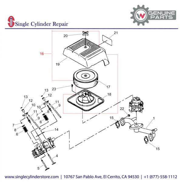 Wacker 5000215249 Air cleaner cpl