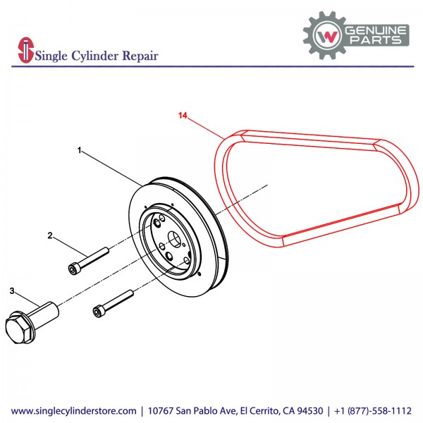 Wacker 5000215485 V-Belt