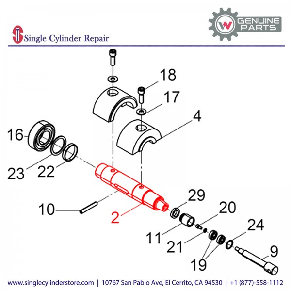 Wacker 5000220064 Shaft