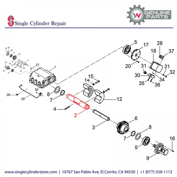 Wacker 5000220166 Eccentric shaft