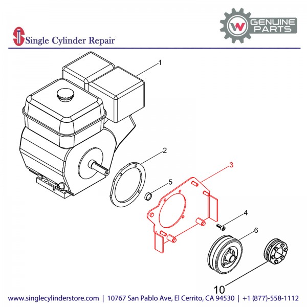 Wacker 5000220179 Fixing plate 