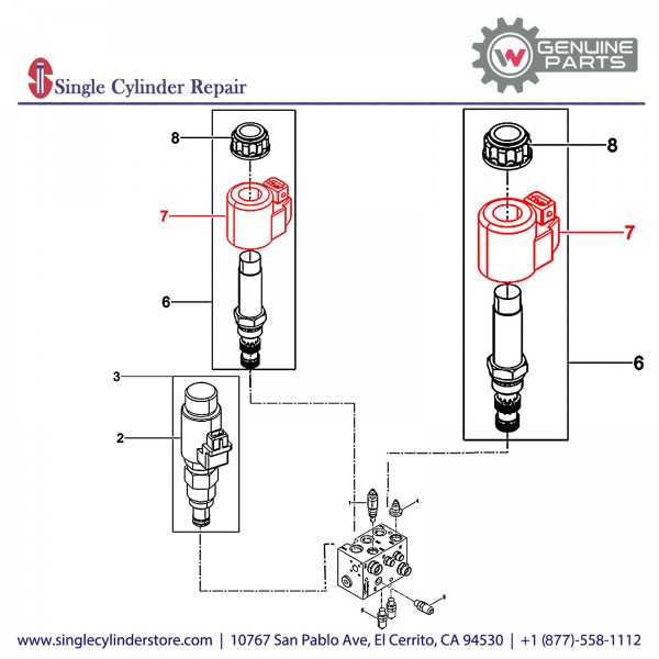 Wacker 5000220193 Solenoid