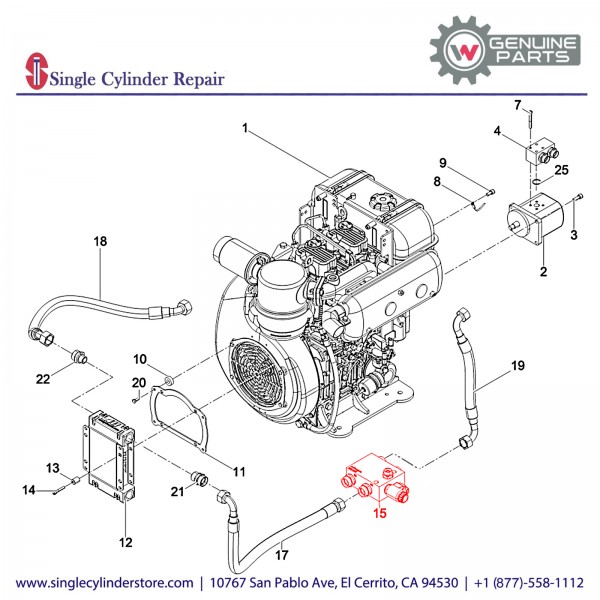 Wacker 5000220371 Bypass Block