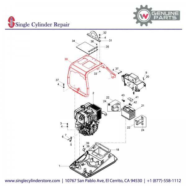 Wacker 5000220379 Frame Protective