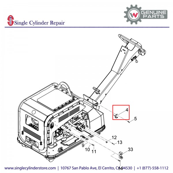 Wacker 5000220420 Axle