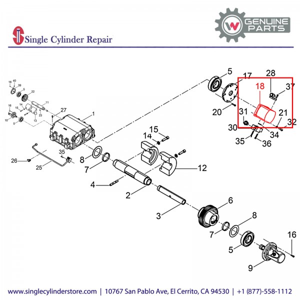 Wacker 5000220436 Hydraulic motor