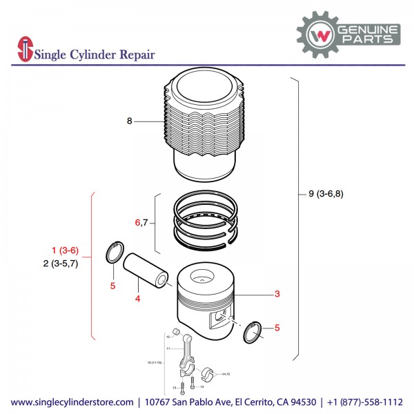 Wacker 5000226583 Piston