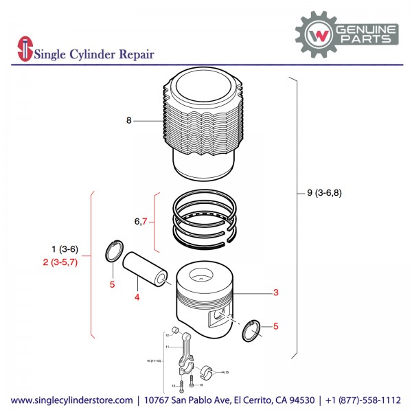 Wacker 5000226584 Piston