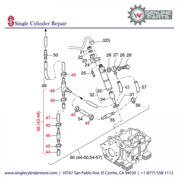 Wacker 5000226603 Fuel Hose