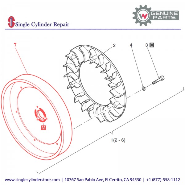 Wacker 5000227667 Fly Wheel